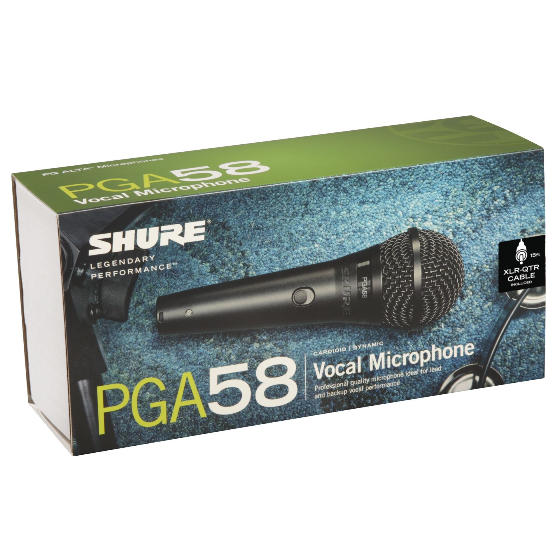 AUDIOIBIZA MICROFONO DE MANO SHURE PGA58 QTR E 1